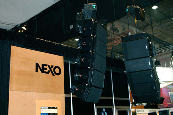 A Selection of NEXO gear on display at Entech 2008