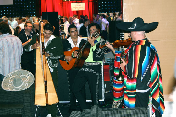 The Mexican band signals the official release of Tequila at the GT bar at Entech 2008