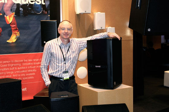 Frank Andrewartha (GT) shows off the latest products from Quest Engineering