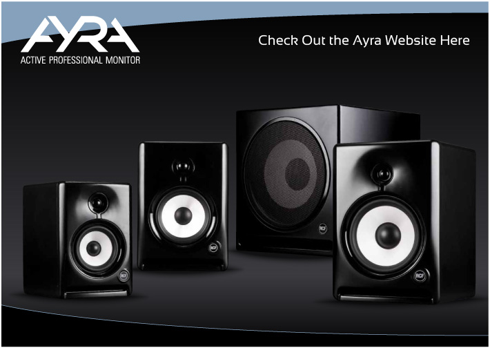 RCF Ayra Active Studio Monitors