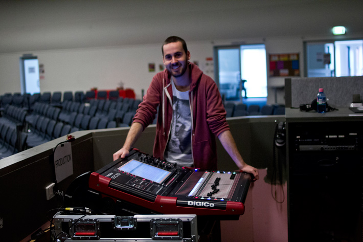 Toom Moore with the Bayside DiGiCo SD9