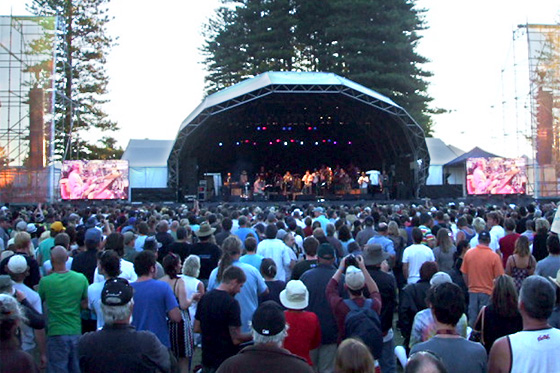 West Coast Blues and Roots Festival stage