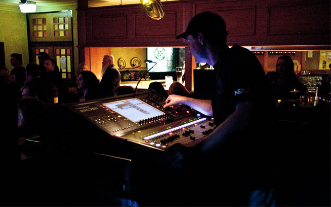 Travis Grace Mixing on the DiGiCo SD9