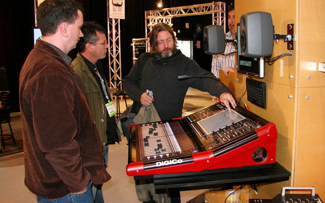 Andy Thompson Showing off the DiGiCo SD9