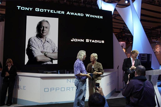 PLASA08 Gottelier Award presented to DiGiCo Technical Director, John Stadius