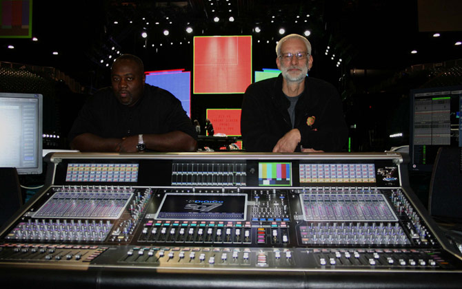 FOH Engineers Tim Colvard and Mark Brnich for Madonna's Sweet & Sour Tour