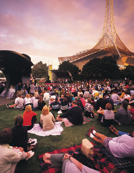 The Lawn Stage at The Victorian Arts Centre